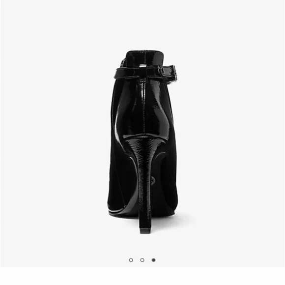 Michael Kors Lawson Open Toe Ankle Boot Patent Leather ✨brand new✨No box - Picture 4 of 12